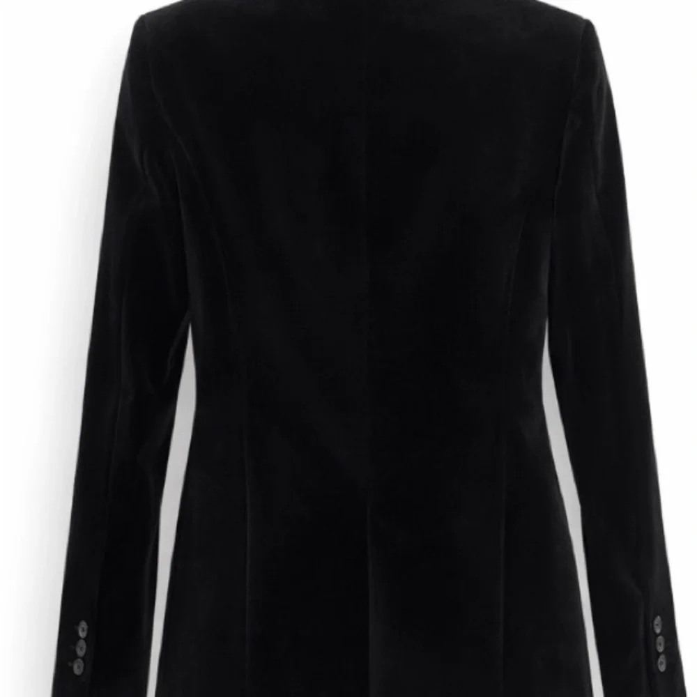 Theory Black Velvet Power Jacket | One-Button Blazer | Size 4 - Picture 6 of 8